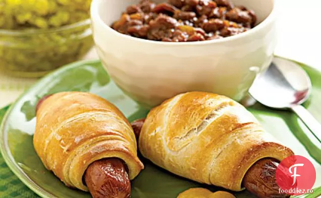 Curcan Franks cu melasă fasole coapte
