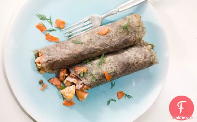 Galete De Hrișcă Cu Somon, Capere Și Mărar