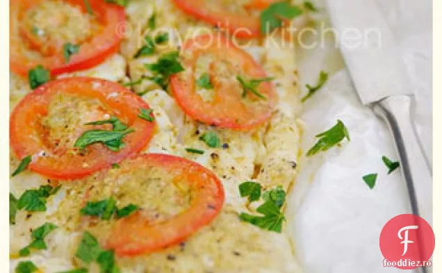 Cod Cu Pesto Și Roșii
