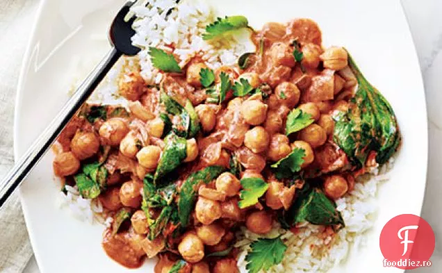 Curry de năut cu orez Basmati