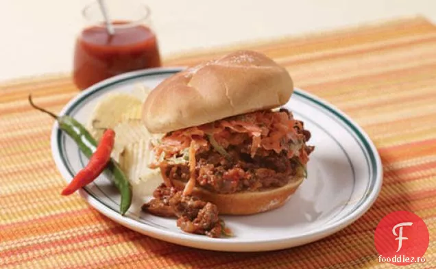 Sloppy Joes cu morcov-Jalapeincluso Slaw