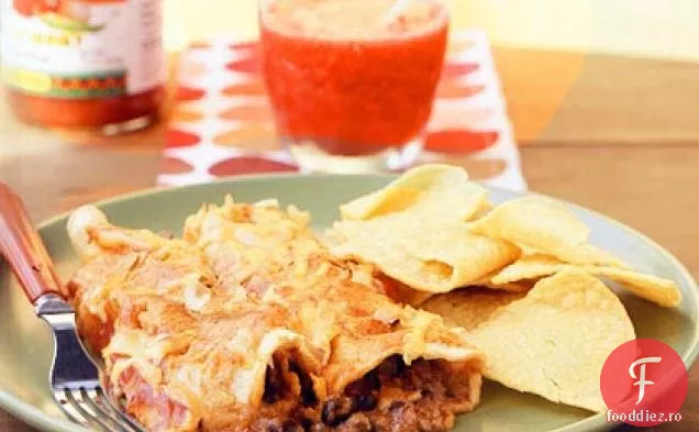 Enchiladas De Fasole Neagră Cu Brânză Chili