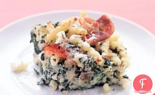 Paste Coapte Cu Spanac, Ricotta Și Prosciutto