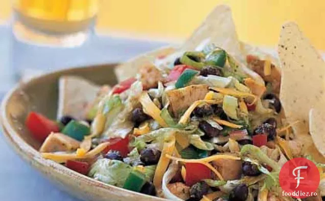 Salată de fasole neagră-Taco cu vinetă de tei