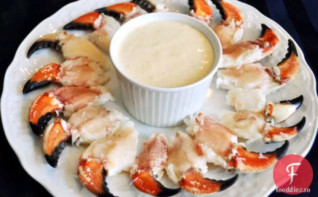 Gheare de crab de piatră cu sos de muștar