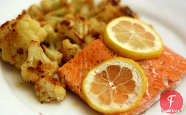 Cina în seara asta: somon cu conopidă prăjită