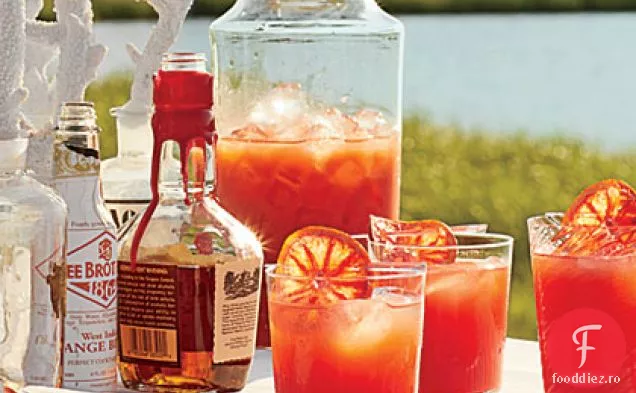 Blood Orange-Bourbon Coolere