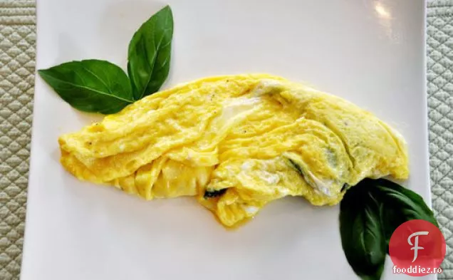 Omletă Cu Brânză De Capră Cu Busuioc