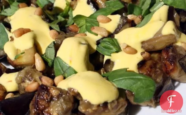 Ingredientul Secret (șofran): salată de vinete prăjite cu iaurt de șofran