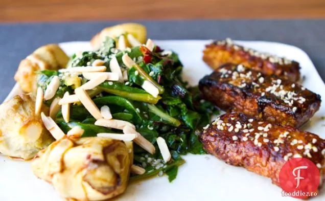 Tempeh Înnegrit Lipicios, Smog De Cidru De Mere