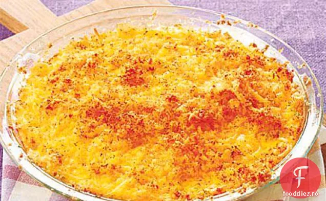 Gratin De Spaghete Cu Trei Brânzeturi