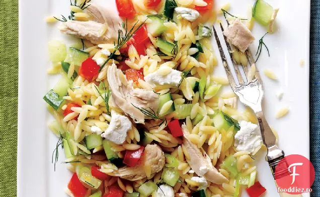 Lemony Orzo - salată de legume cu pui