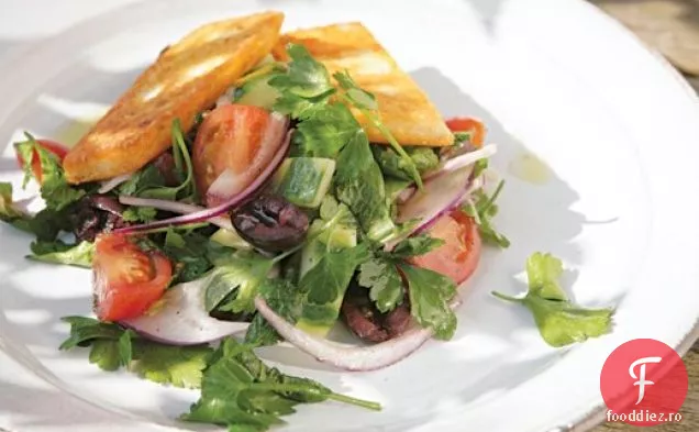 Gatiti cartea: salata Halloumi prajita