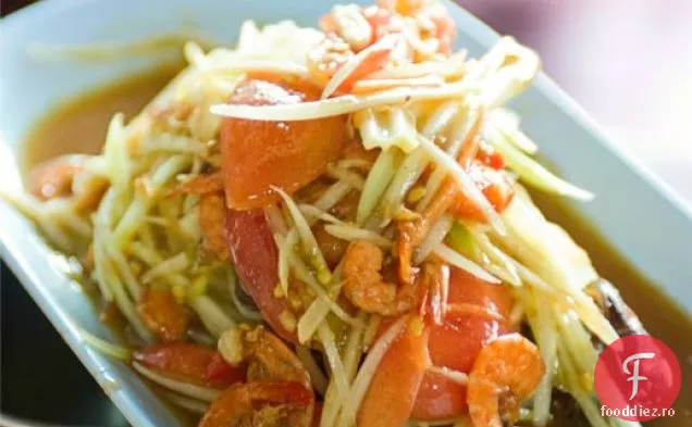 Salata verde de Papaya din Bangkok Street Food