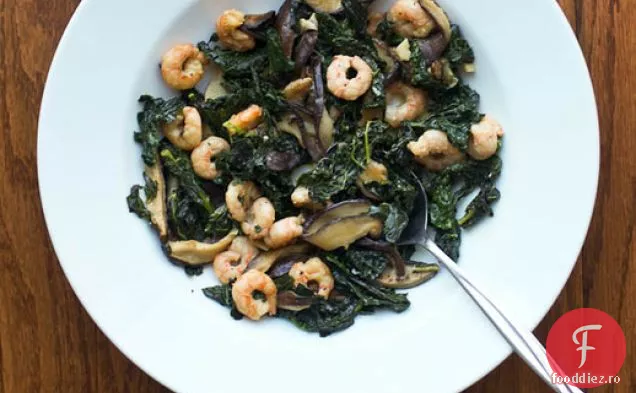 The Crisper Whisperer: creveți cu Kale și Shiitakes