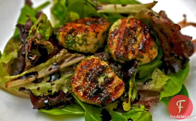 Cina în seara asta: scoici la grătar cu Pesto de mentă și sirop Balsamic