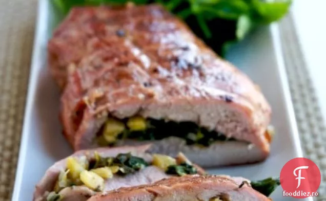 Filet De Porc La Grătar Umplut Cu Brânză Elvețiană Și Ananas