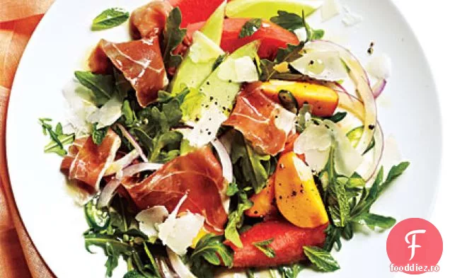 Salată de pepene galben cu Prosciutto