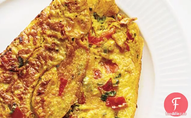 Omletă cu Turmeric, roșii și ceapă