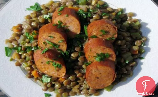 Linte cu cârnați Andouille