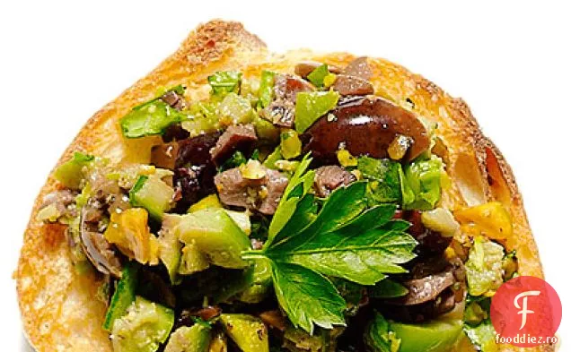 Bruschetta de măsline și fistic