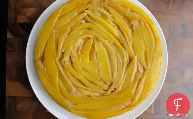 Nucă De Cocos Mango Cu Susul În Jos Tort