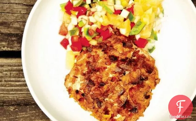 Mahi mahi cu crustă de pătlagină cu Salsa de ananas din ' The Catch