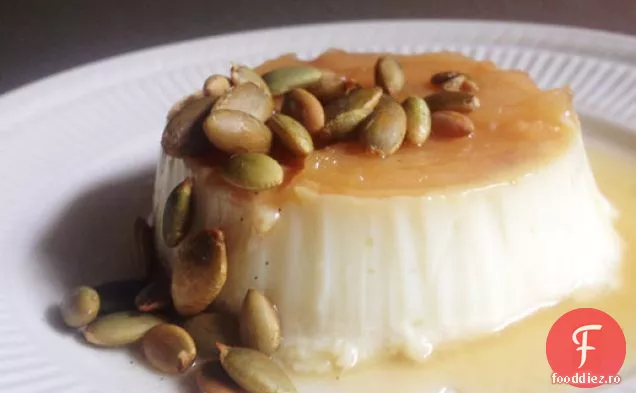 Flan de mere Caramel cu Pepitas prăjite