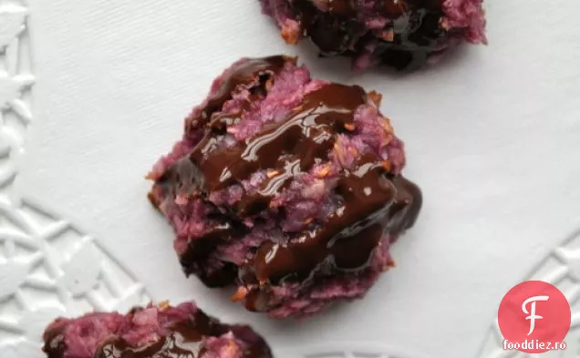 Macaroane Cu Ciocolată Neagră Cu Zmeură