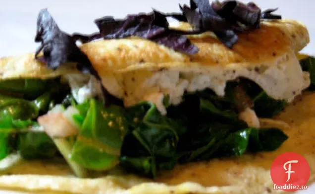 Omletă De Brânză Curcubeu Cu Șalotă Și Brânză De Capră