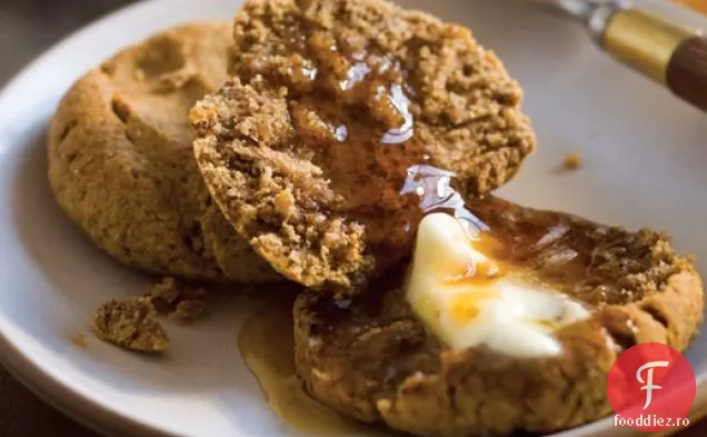 Biscuiți cu cartofi dulci, Pecan și ghimbir fără Gluten și zahăr