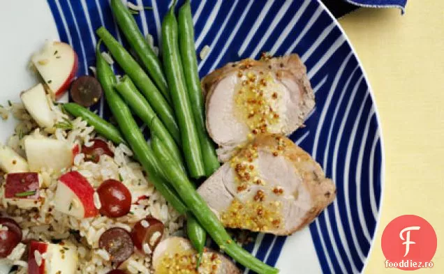 Orez Basmati brun și Filet de porc fript