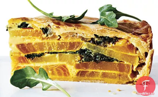 Sfeclă de aur, verdeață și Torta de cartofi