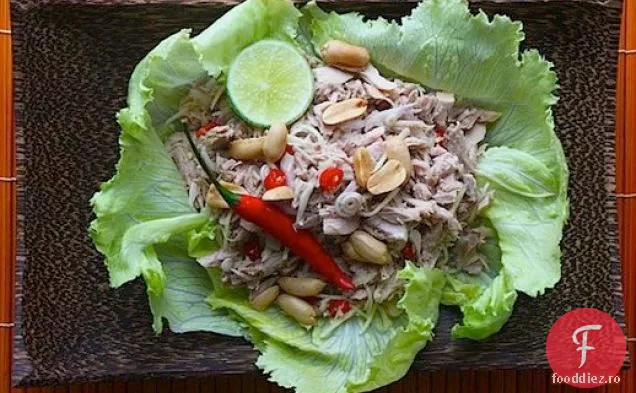 Salată picantă de ton cu ghimbir tânăr și Lemongrass