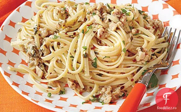 Linguine cu sos de scoică albă