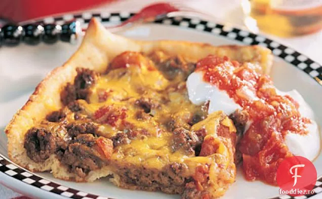 Pizza Taco Cu Mâncare Adâncă
