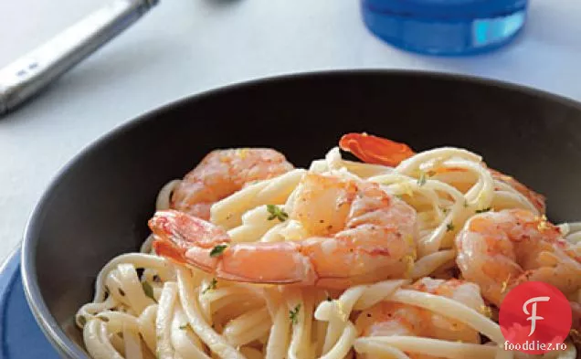 Linguine cu creveți piperați