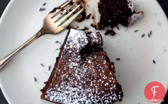Tort De Ciocolată Fără Făină Lavandă-Earl Grey