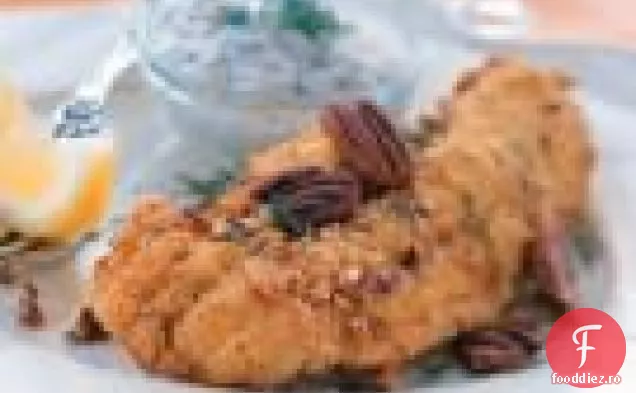 Somn Pecan cu sos de ardei banane