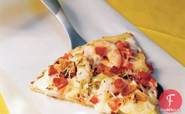 Creveți Alfredo Pizza