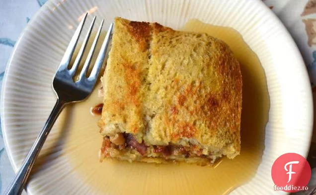 Pâine prăjită franceză umplută cu arțar, Pecan și slănină