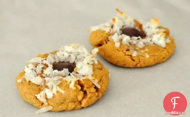 Biscuiți Cu Nucă De Cocos Cu Unt De Arahide