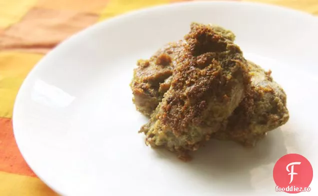 Pui prăjit Indian marinat în condimente verzi
