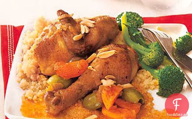 Tagine de pui marocan cu caise