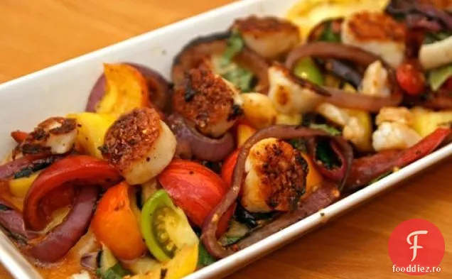 Cina in seara asta: scoici de mare alla Caprese