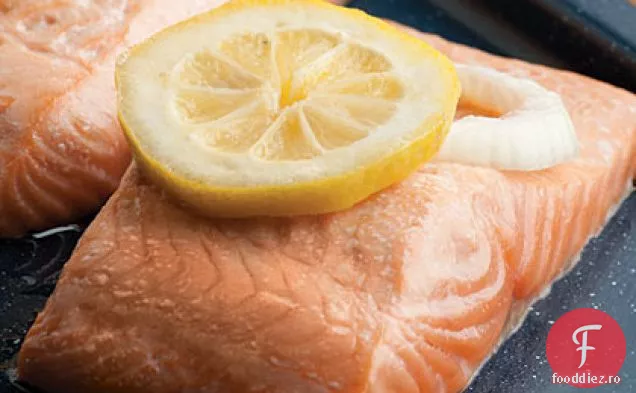 Somon Copt Învelit În Folie