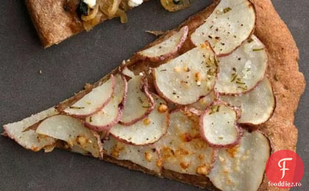 Pizza cu cartofi roșii și rozmarin
