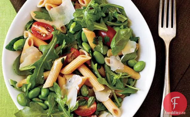 Paste din grâu integral cu Edamame, rucola și ierburi