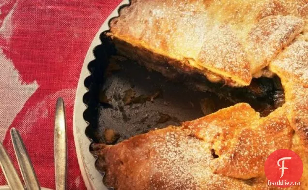 Plăcintă cu rubarbă cu pastă de migdale