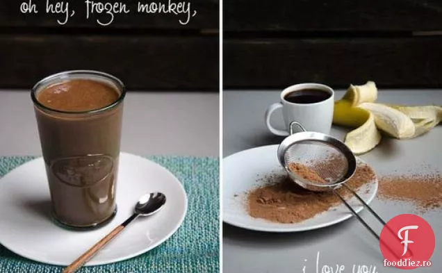 Frozen Monkey' Cafea Ciocolată Banana Smoothie